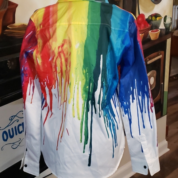 Colorful long-sleeved Men's Shirt - Picture 2 of 3